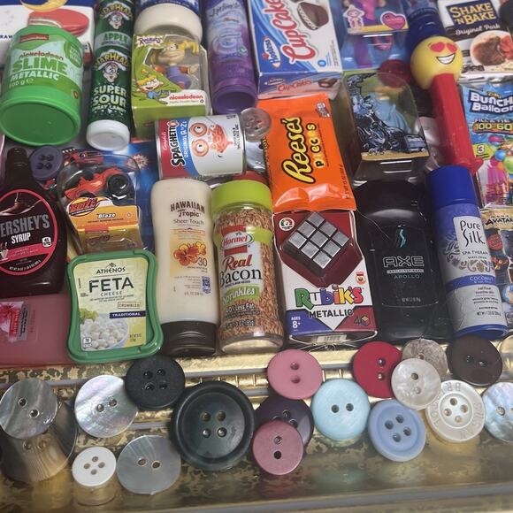 Mini Brands Food Toy Art Collage Framed Handmade Unique Decor Miniatures OOAK - Picture 6 of 13